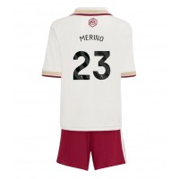 Arsenal Mikel Merino #23 Tretí Detský futbalový dres 2025-26 Krátky Rukáv (+ trenírky)